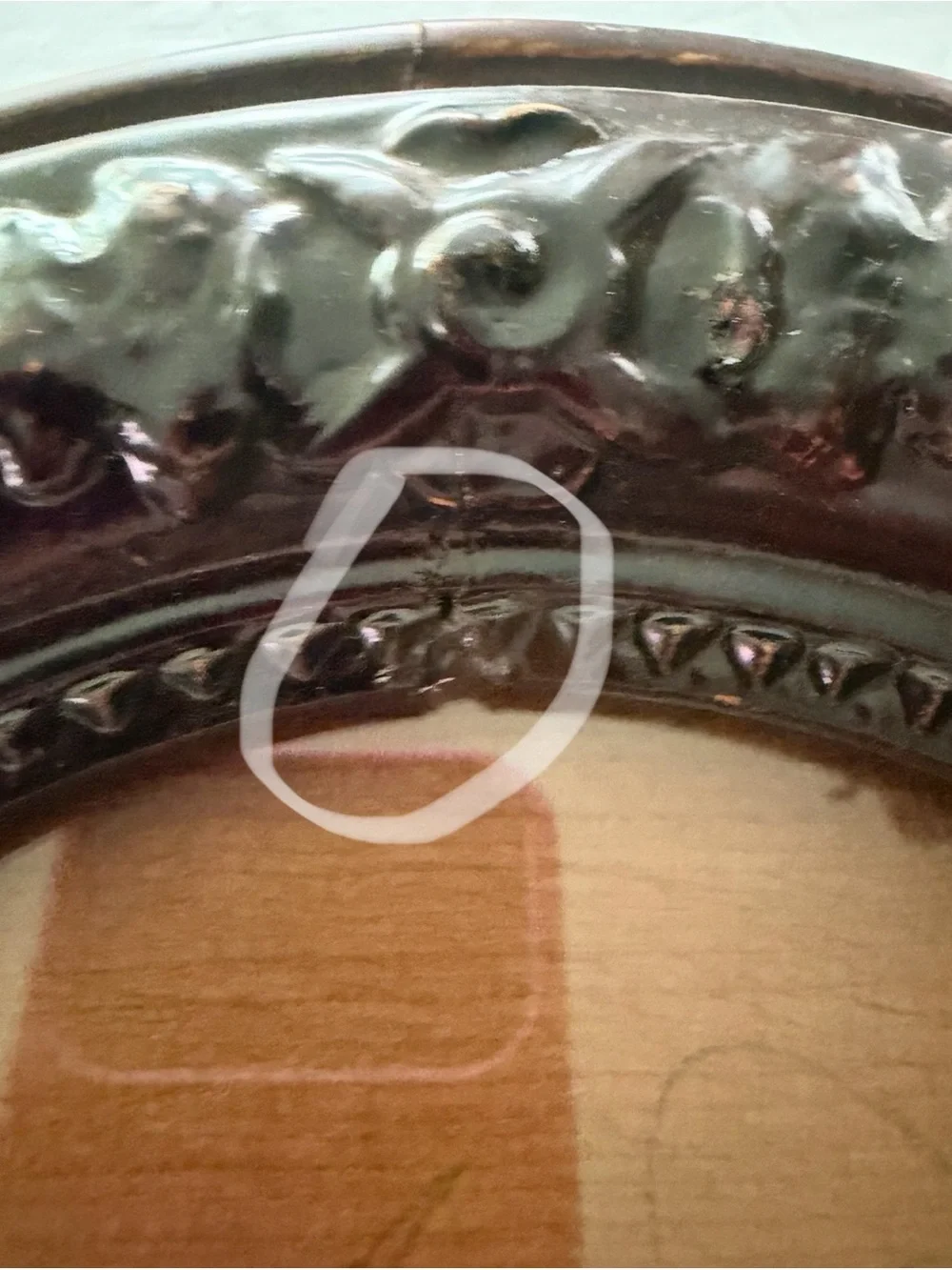 Antique Ornate Oval Wall Wooden Picture Frame 8x10” (12x14”) Dark Brown